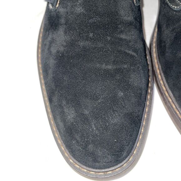 Vionic Chukka Boots Mens Size 13 M Black Suede Leather Lace Up Block Heels EUC - Picture 8 of 12
